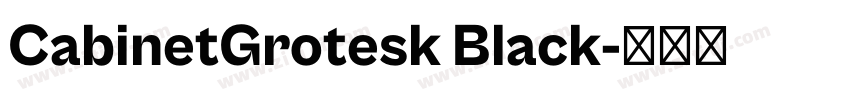 CabinetGrotesk Black字体转换